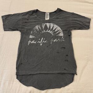 Free People Distressed Graphic T-Shirt